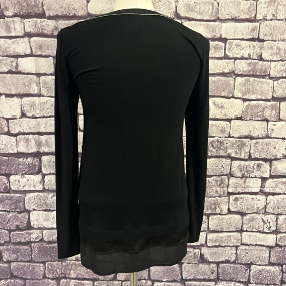 White House Black Market Long Sleeve Top W/ Layered Bottom Size XS - Picture 8 of 10